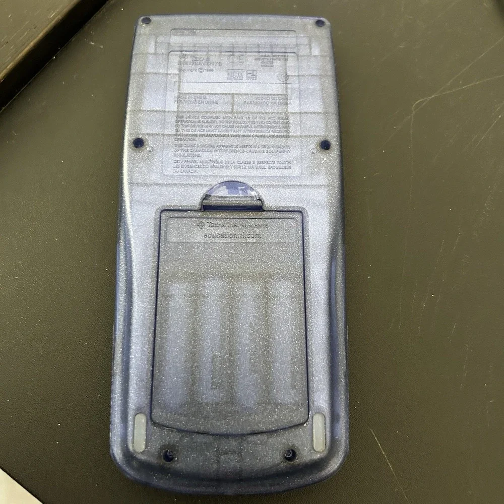 Texas Instruments TI-83 Plus Graphing Calculator Blue Tested & Works + Cover - Picture 6 of 8